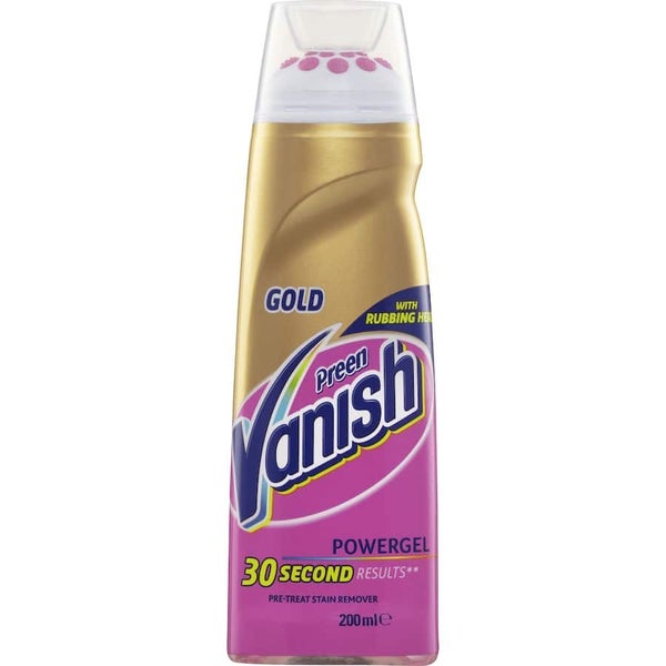 Vanish Preen Gold Stain Remover Power Gel 200mL Carousel 1