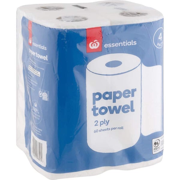 Essentials Paper Towels Chubb 4pack Carousel 1