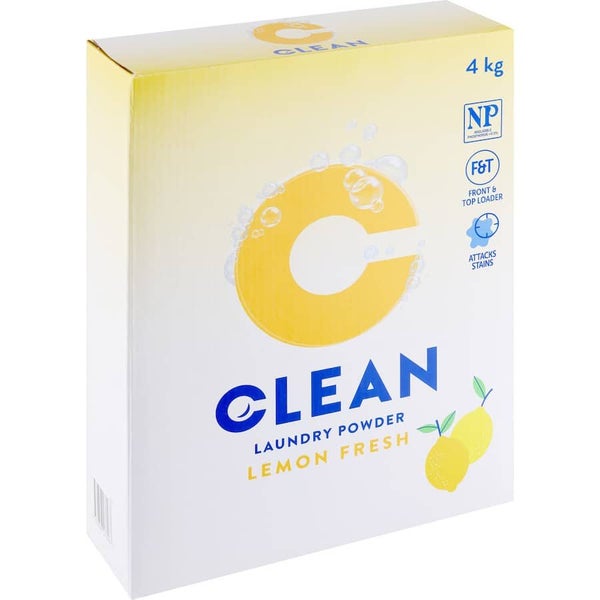 Clean Laundry Powder Lemon Concentrate 4kg Carousel 1