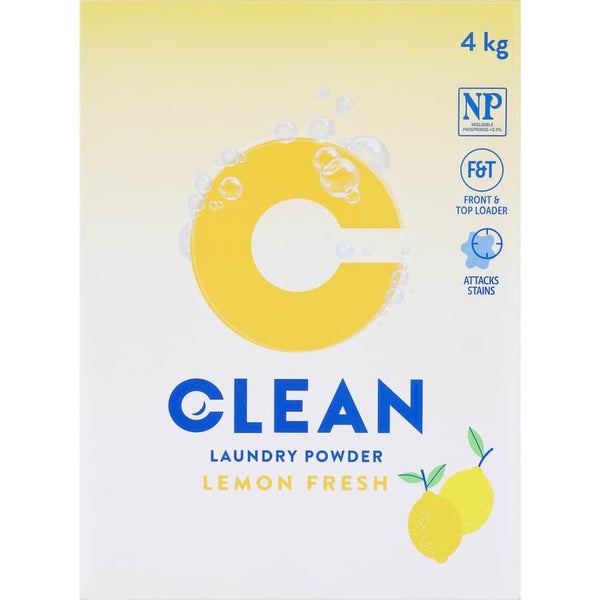 Clean Laundry Powder Lemon Concentrate 4kg Carousel 2