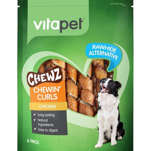 Vitapet Chewz Dog Treats Chewing Curls Carousel 1