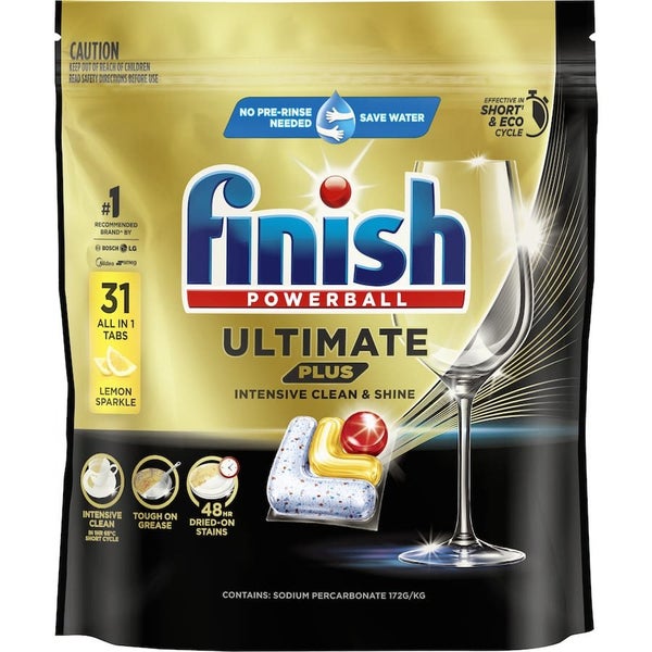 Finish Dishwasher Tablets Ultimate Plus All In 1 Lemon 31pack Carousel 1