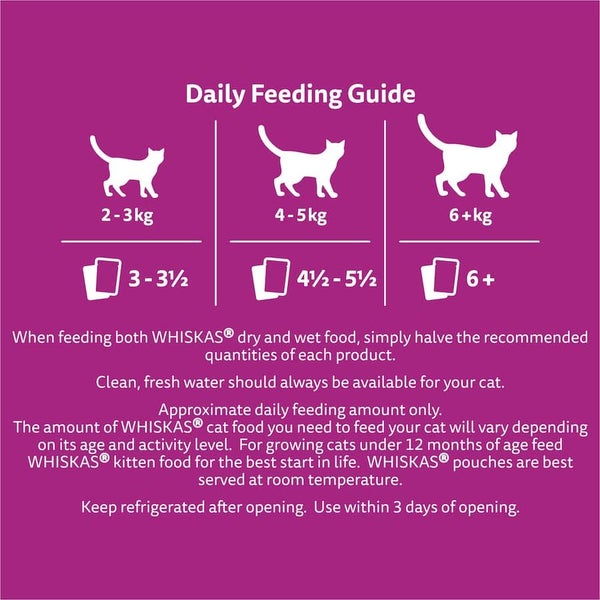 Whiskas Senior Wet Cat Food Mixed Favourites In Jelly 7+ Pouch 12x85g Carousel 9