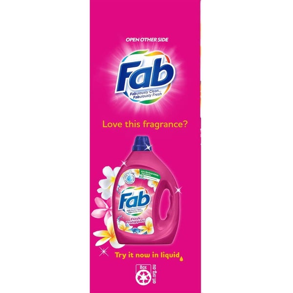 Fab Laundry Detergent Powder Fresh Frangipani Carousel 4