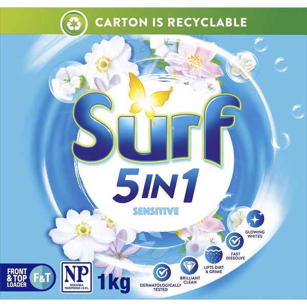 Surf Laundry Powder 5 In 1 Sensitive Carousel 1