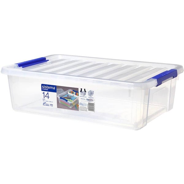 Sistema Storage Box Rectangle With Lid 14L Carousel 1