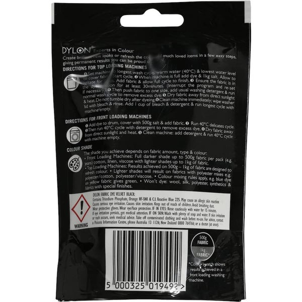 Dylon Fabric Dye Velvet Black Carousel 2