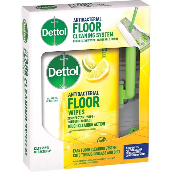 Dettol Floor Cleaning System & Wipes Carousel 1