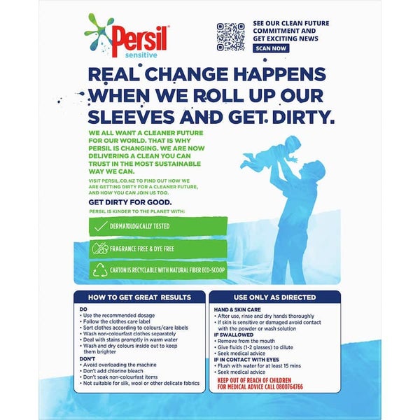 Persil Front & Top Loader Laundry Powder Sensitive Carousel 2