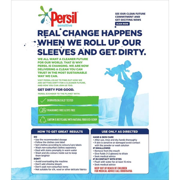 Persil Front & Top Loader Laundry Powder Sensitive Carousel 2