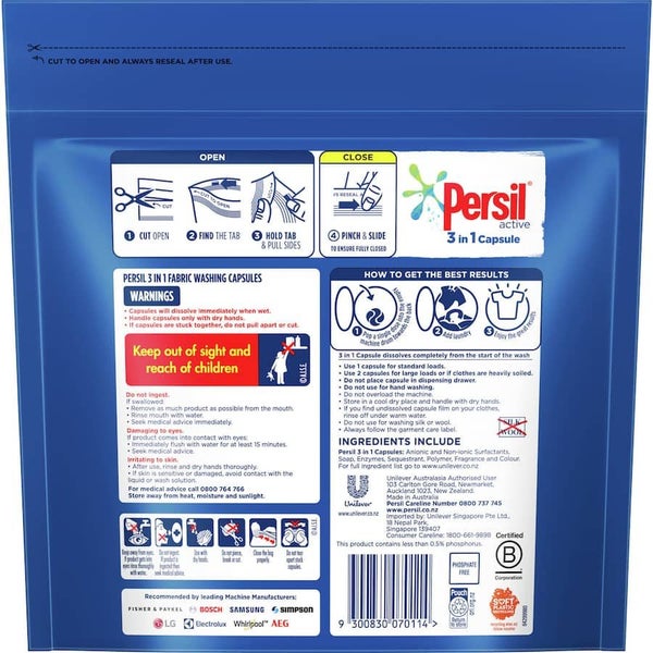 Persil Laundry Capsules 3 In 1 Active 28pack Carousel 2