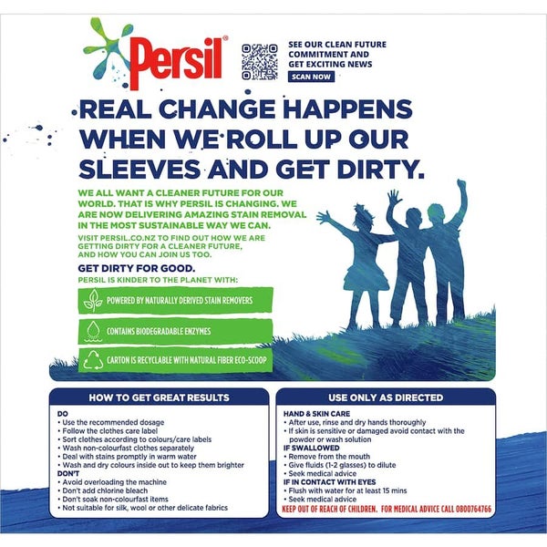 Persil Front & Top Loader Laundry Powder Active Clean 1kg Carousel 2