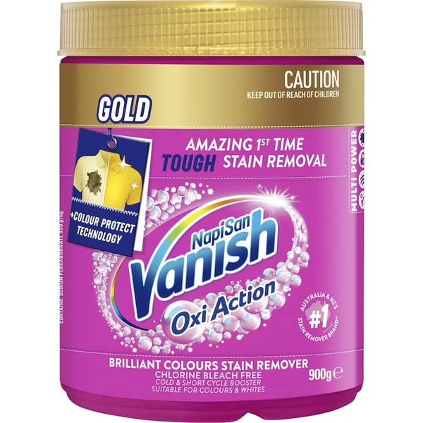 Vanish Napisan Oxi Action Gold Stain Remover Powder 900g Carousel 1