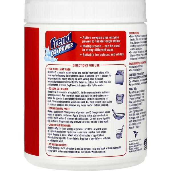 Frend Laundry Soaker Oxy Power Stain Remover Powder Carousel 4