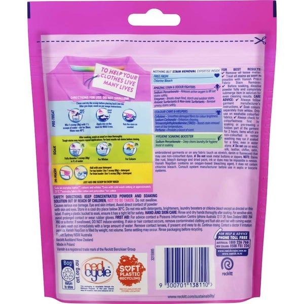 Vanish Napisan Advance Gold Stain Remover Multi Power Powder Carousel 2