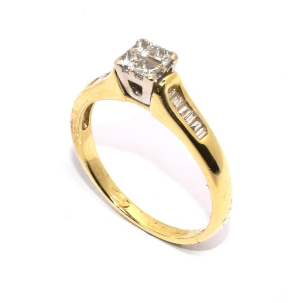 VAL $2700 - 18ct Gold Diamond Ring Carousel 1