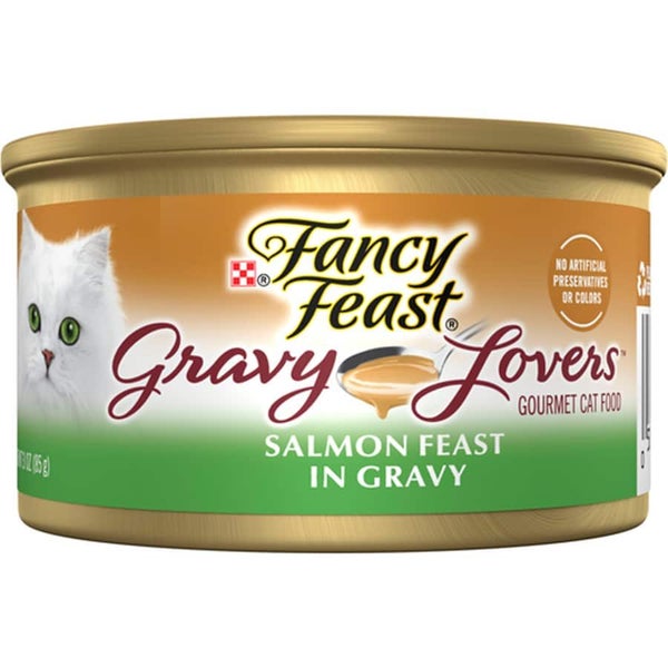 Fancy Feast Wet Cat Food Gravy Lovers Salmon Feast Carousel 1