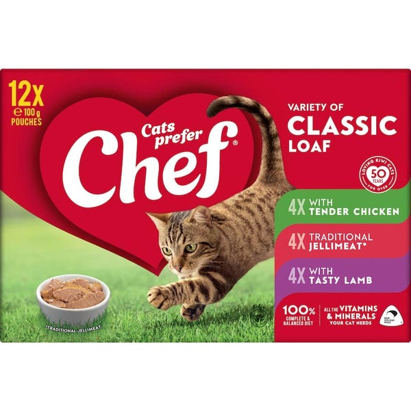 Chef Classic Wet Cat Food Classic Loaf Mixed Selection Carousel 2