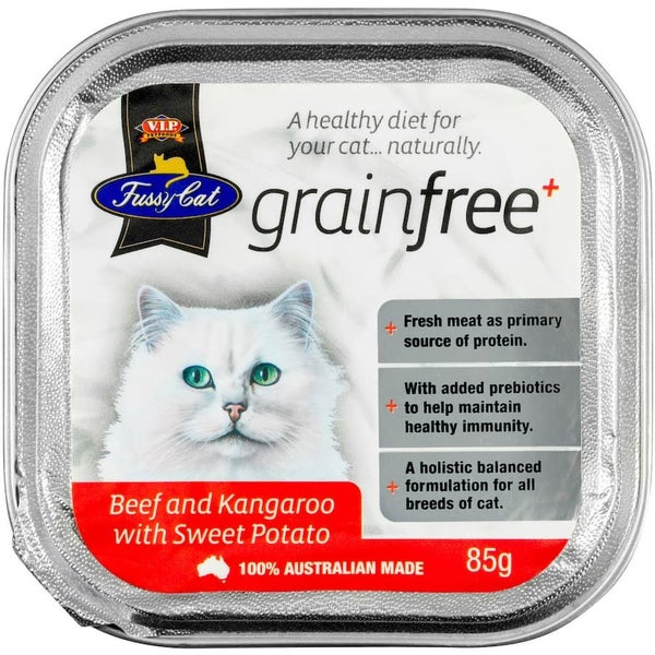 Fussy Cat Grain Free Wet Cat Food Beef Kangaroo Sweet Potato Carousel 1