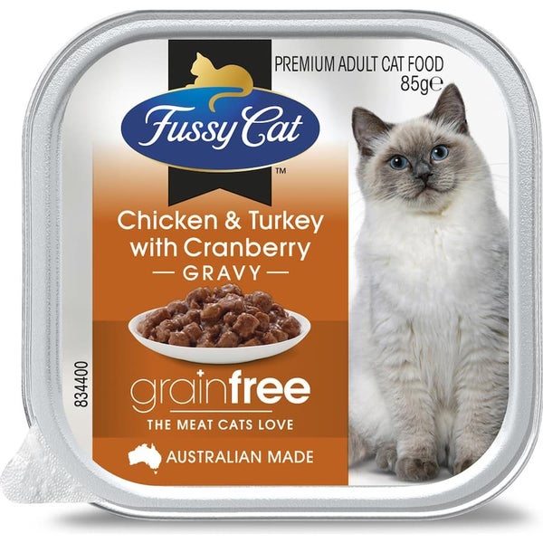 Fussy Cat Grain Free Wet Cat Food Chicken Turkey Cranberry Carousel 1