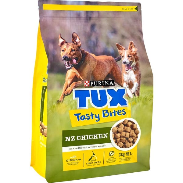 Tux Tasty Bites Dry Dog Food NZ Chicken Carousel 1