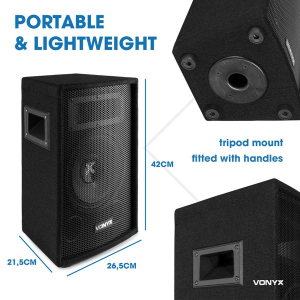 8“ Passive Speaker/Monitor 200W Carousel 15