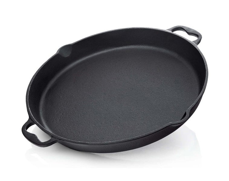 30cm Cast Iron Grill Skillet with Two Handles Carousel 1