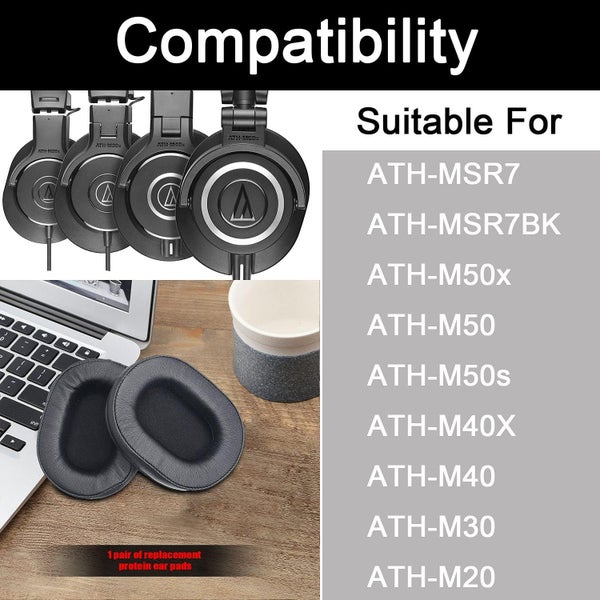 Replacement Earpads for Audio Technica M30x Carousel 7