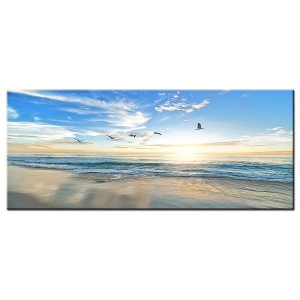 Beach Sunset Wall Art Posters Large Landscape Canvas Painting Print Nordi CHK12N Carousel 1