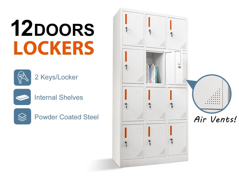 Locker 12 Doors Carousel 1