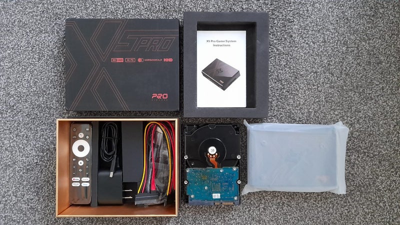 Super Console X5 Pro + Controller + Orico HDD Protector Case Carousel 1