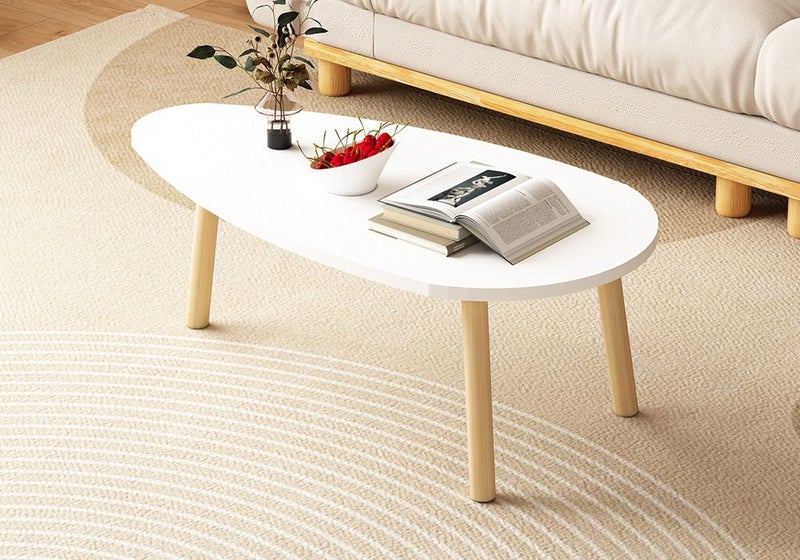 Modern Coffee Table Sofa Bed Side Cocktail Tea Cafe Center Corner Wood Furniture Carousel 1