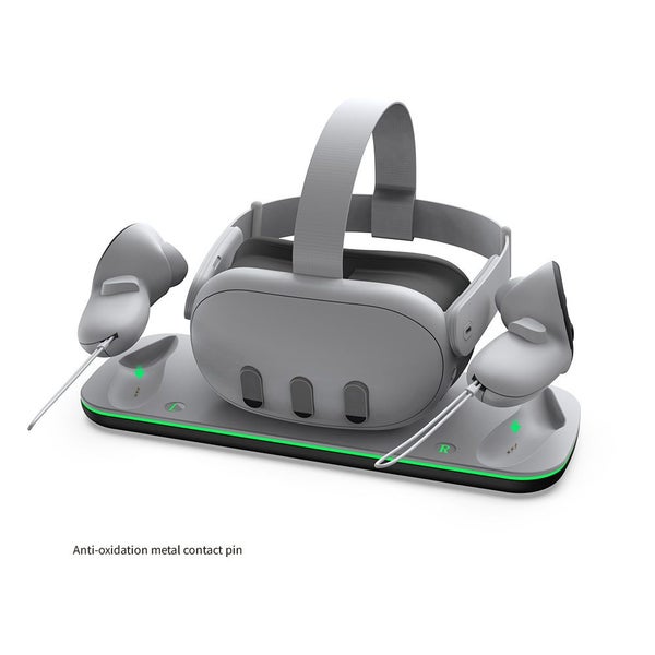 Charging Dock for Meta Quest 3, VR Accessories Charging Station LED Light Carousel 1