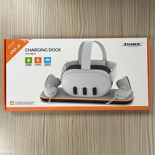 Charging Dock for Meta Quest 3, VR Accessories Charging Station LED Light Carousel 14