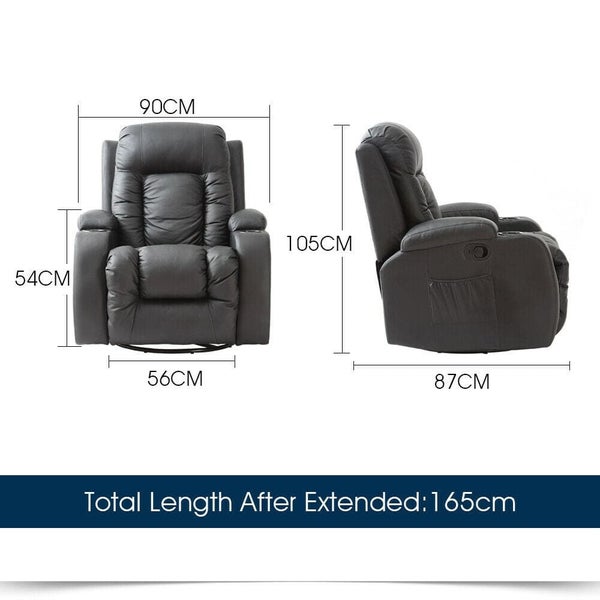 NZ LOCAL STOCK-Massage Chair Zero Gravity Chairs Recliner Full Body Back Neck Carousel 11