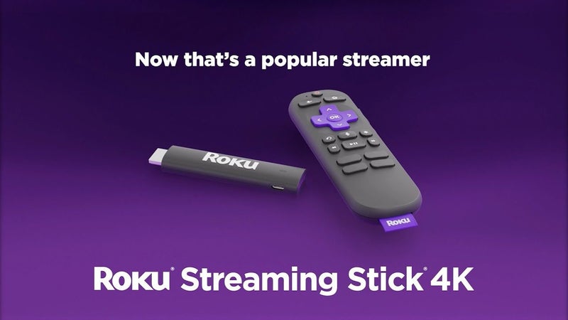 Roku 4K Streaming Stick Streaming Media Player with Voice Remote Carousel 4