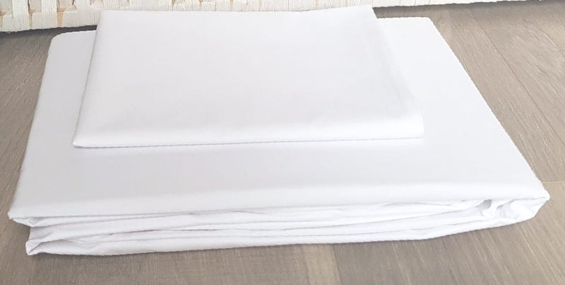 EXTREME LUXURY - SUPER HEAVY PERCALE- FITTED SHEET- SINGLE SIZE + 1 PILLOW CASE Carousel 1