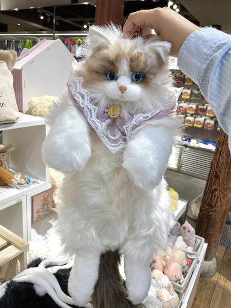 Backpack - Cute Cat plush Backpack, Handcrafted Cat Shaped Backpack Gift Carousel 11