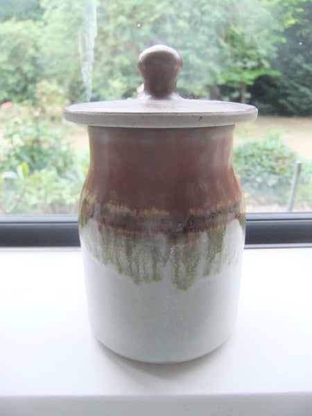 A set of 10 perfect UK made Cork Lidded Pottery Spice Jars Carousel 2