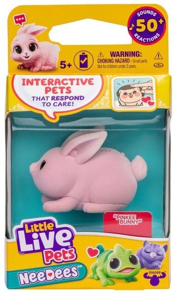 Little Live Pets: NeeDees Single Pack - Pinkee Bunny Carousel 1