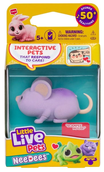Little Live Pets: NeeDees Single Pack - Scampee Mouse Carousel 1