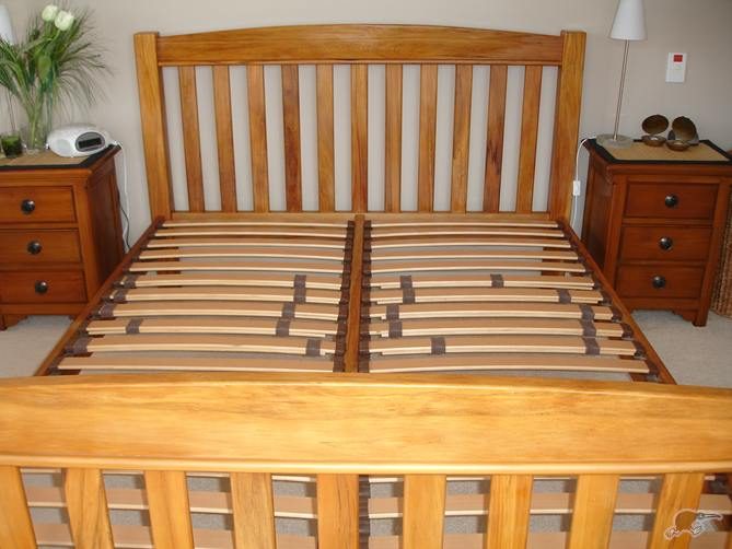 Beautiful Eastwest Designs solid rimu queen bed- FULLY RESTORED Carousel 2