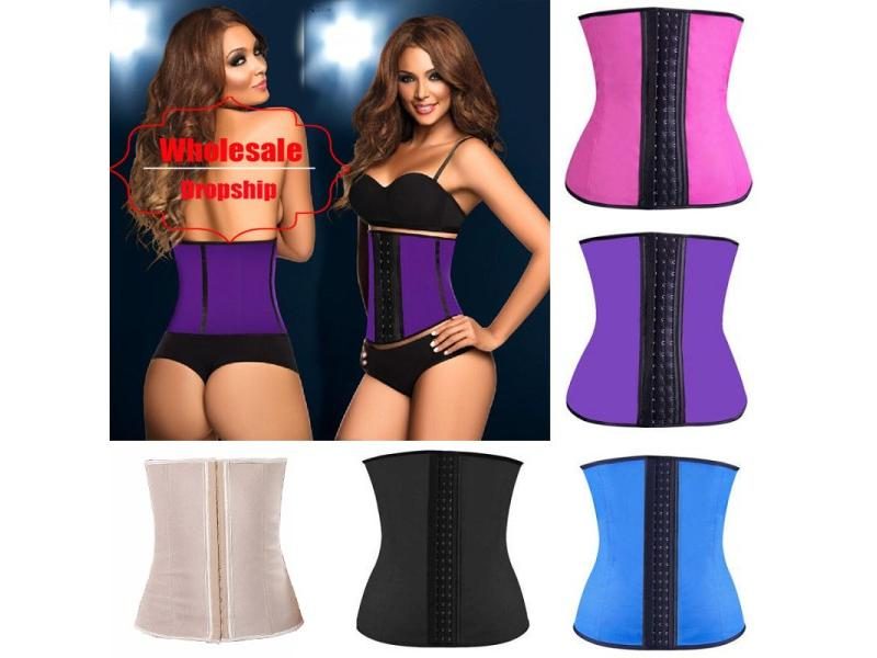 NINGMI Rubber Body Shaper For Women Waist Trainer Corset Carousel 1