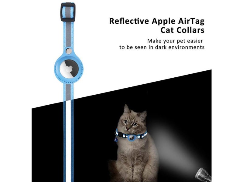 Airtag Cat Dog Collar Breakaway, Reflective Kitten Collar Carousel 2
