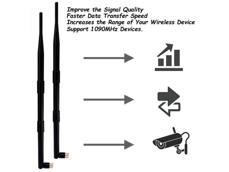 10 Dbi 1090MHz Antenna ADS-B/TCAS/SSR SMA Male Adapter Connector Signal Booster Carousel 2