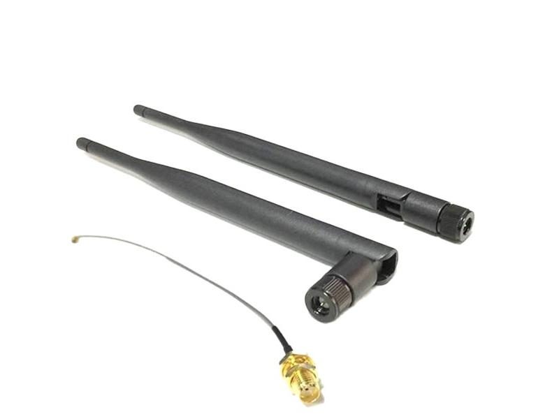 WIFI Antenna 2.4 GHz 6dBi SMA Male Wireless WLAN Black Aerial 195mm Long IPX / Carousel 1