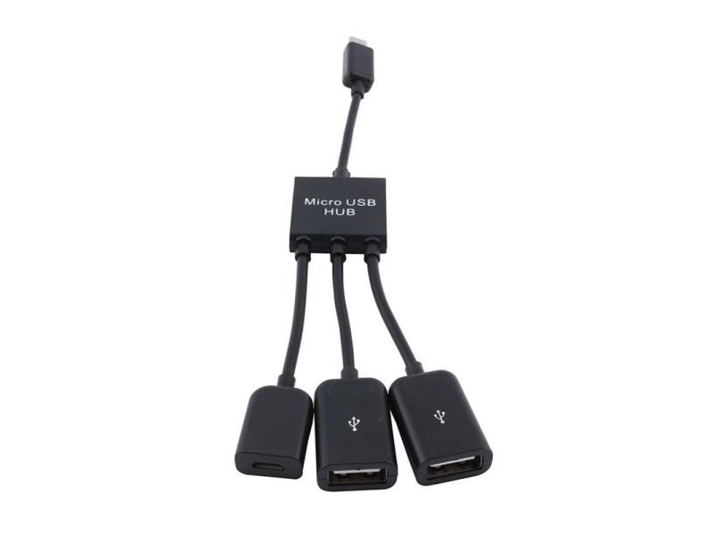 3 In 1 USB OTG Cable Micro USB Hub USB OTG Adapter For Smartphone Tablet Carousel 1