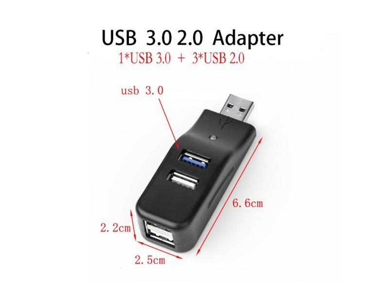 USB HUB 3.0 2.0 Adapter For Laptop PC High Speed USB 3.0 Hub External 4 Ports Carousel 1