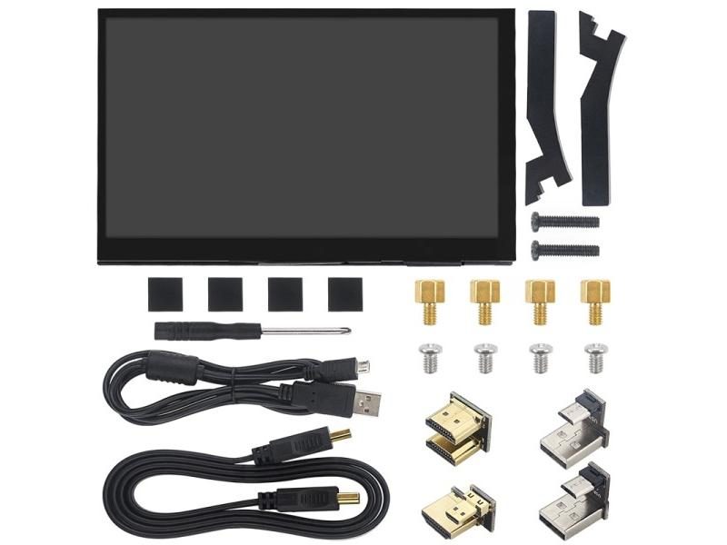 7 Inch Raspberry Pi Touch Screen 1024x600 IPS LCD With Speaker For Pi 5 4 3B 3B Carousel 1
