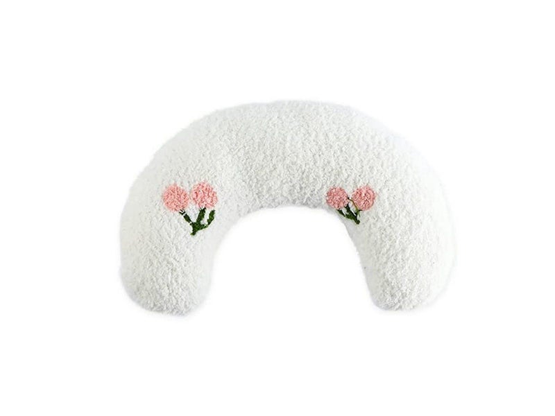 Cat Pillow U Shape Pet Neck Pillow Puppy Dog Naptime Sleeping Pillow White Carousel 2